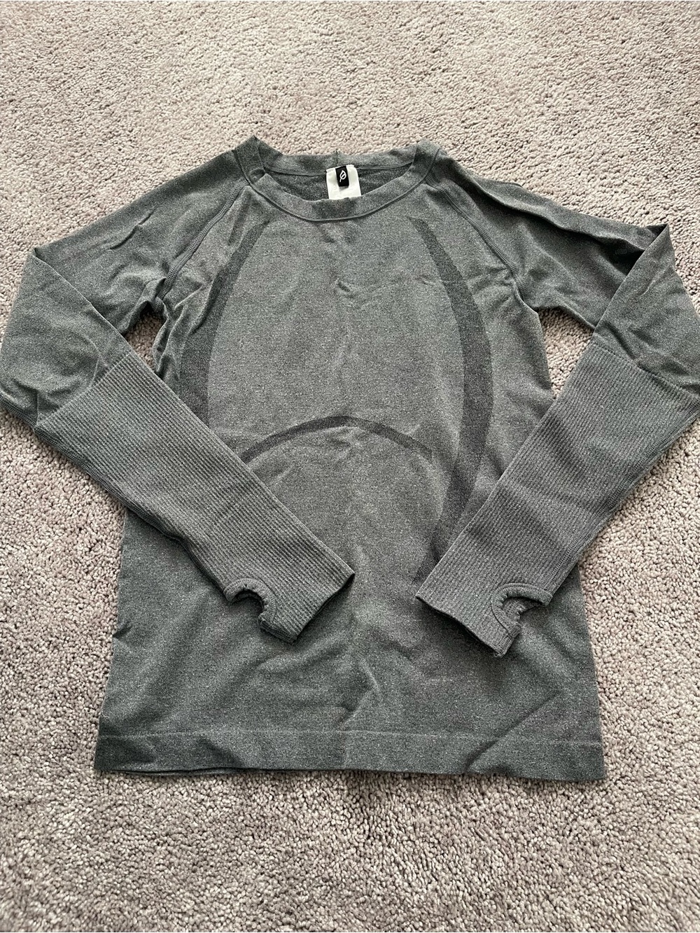 P’Tula Gray Heather Crewneck Top